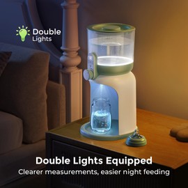 Momcozy Dual Lights Water Warmer for Night Feedings, Instant Bottle Warmer for Making Formula, 57 Oz Larger Capicity, Formula Dispenser with 6 Temp Options, Breastfeeding Essentials