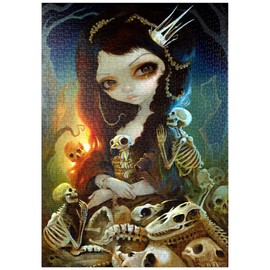 MyPuzzle Prinzessin der Knochen - Jasmine Becket-Griffith - Premium 1000 Teile Puzzle - MyPuzzle Sonderkollektion von Tate & Co Puzzles