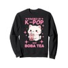 Powered By K-Pop And Boba Tea Cat Charm Sweatshirt