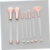 NOLITOY 14pcs Transparent Crystal Makeup Brush Women Sand Assembly Tool