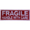 Fragile Handle with Care Patch - 4x1.5 inch - Embroidered