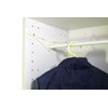 TEKTEK Color Box Secures the Rod to a Hanger Rack