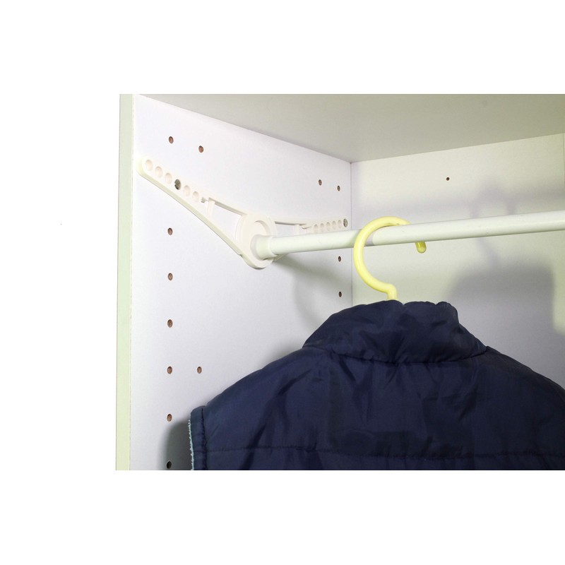 TEKTEK Color Box Secures the Rod to a Hanger Rack