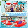 JellyArch 6 Pcs Inflatable Pool Floats 24 Inches Swim Tube