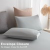 Soifox Double Duvet Cover Set - Grey Bedding Set Double