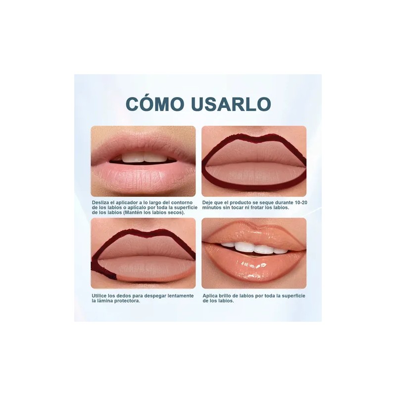 Febble Labial Dual Tinta Peel Off Y Gloss Cristalino 2en1