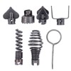 Drain Cleaner Combination Cutterhead Set, 7-Piece Drain Cleaner Spring Loaded