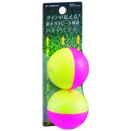 CASCO KIRA LINE 3 PIECES GOLF BALLS, 2 PACK, YELLOW / PINK