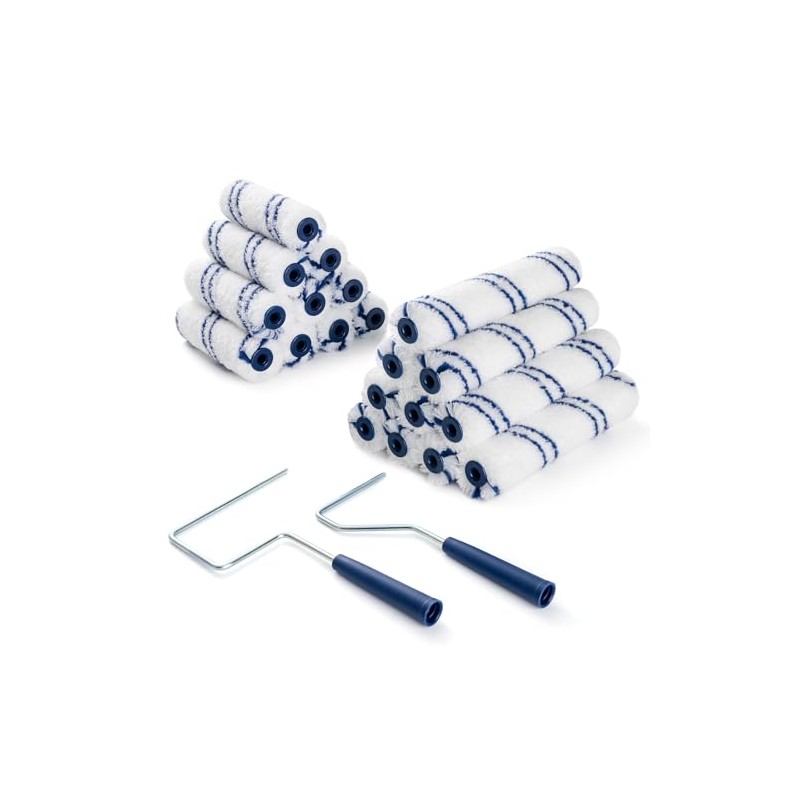 20 Pack Microfiber Paint Roller, 4 Inch and 6 Inch,