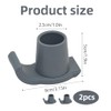 2Pcs Universal Walker Glide Skis With Heavy Duty Rubber Ferrules