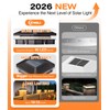 ENSLI 6 Pack Solar Post Cap Lights Outdoor with 3