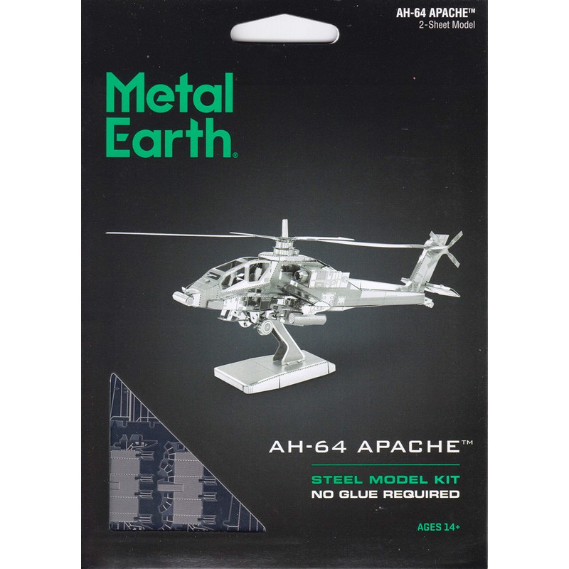 Metal Earth: AH-64 Apache, 3D Laser Cut Model