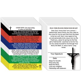 240pcs Spanish Plan of Salvation Cards Gospel Tracts Holy Prayer Cards Pocket Little Jesus Bible Tracts Christian Tracts for Evangelism Church Gifts (El Plan de Salvación, 4 x 3 In)