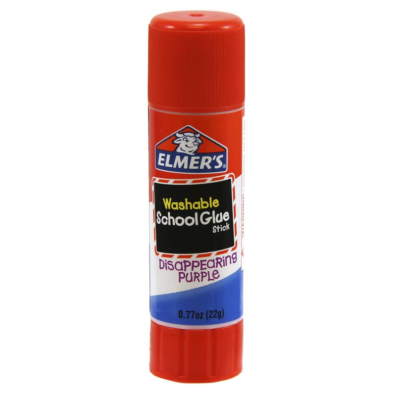 Elmer's Disappearing Purple School Glue Stick, 0.77 oz, Single Stick