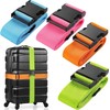 THJOPOKEEL 4Pack Multicolor Luggage Multicolor Straps Suitcase Belt Heavy Duty