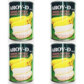 Banana in Syrup, 20 oz, 565g, Pack of 4