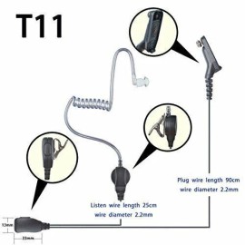 Unbranded 1-wire Headset Earpiece For DGP6150 XPR7350 XPR7550 APX4000 Portable Radio