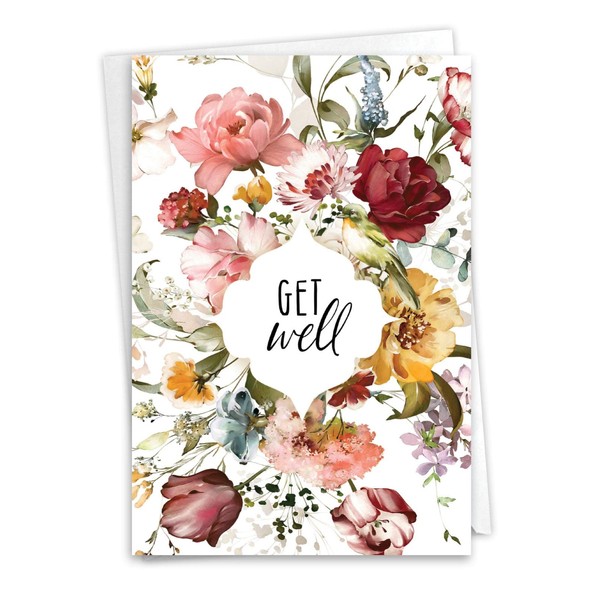 NobleWorks - Get Well Greeting Card with 5 x 7