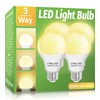 3 Way LED Light Bulbs 4 Pack, 3 Way Light
