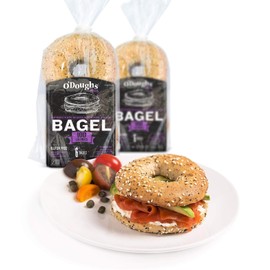 O'Dough Thins Gluten Free Bagels, Sprouted Whole Grain Flax, 100 Calorie Bagels, Presliced, 10.58 Ounce [3 Packs]
