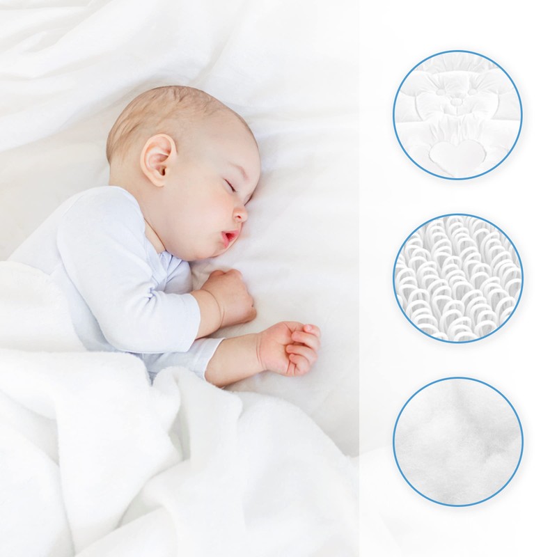 Baby Comfort Toddler Cot Bed Duvet & Flat Pillow Filling
