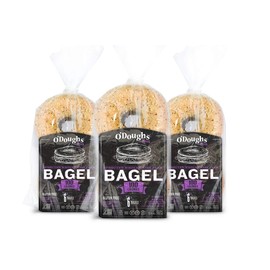 O'Dough Thins Gluten Free Bagels, Sprouted Whole Grain Flax, 100 Calorie Bagels, Presliced, 10.58 Ounce [3 Packs]