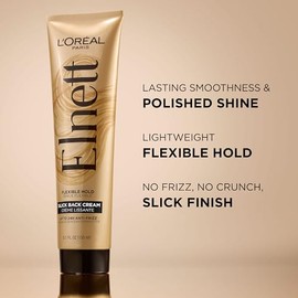L'Oreal Paris Elnett Slick Back Crema de Peinado, Crema Capilar Anti-Encrespamiento para Agarre Flexible, Control de Encrespamiento, Brillo Pulido y A