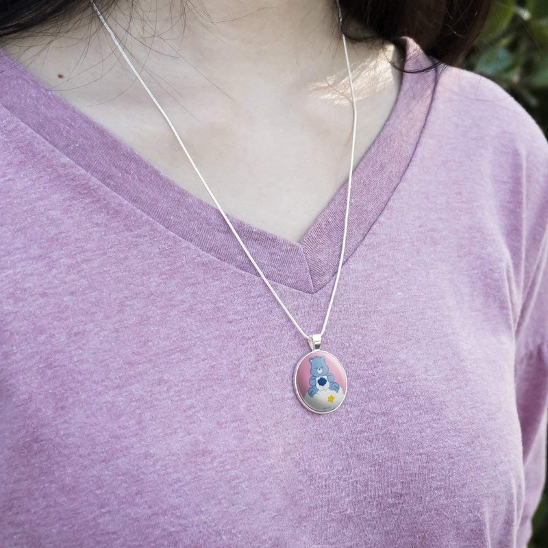 GRAPHICS & MORE Care Bears Grumpy Bear 1" Pendant with