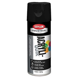 Krylon K01613A07 Acryli-Quik Lacquer Semi-Flat Black, 12 Ounce (Pack of 1)
