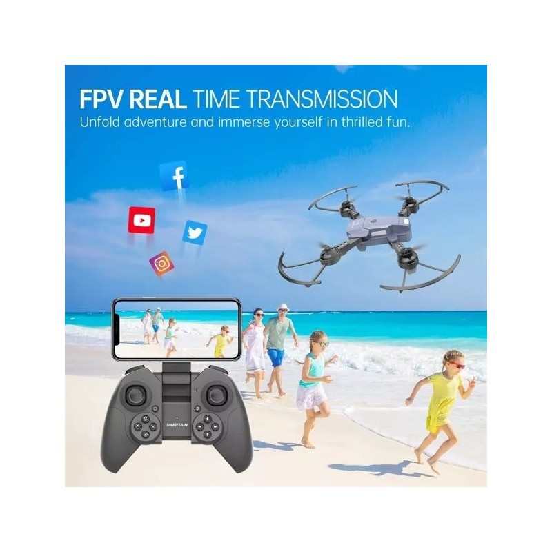 SNAPTAIN A10 Mini Foldable Drone with 1080P HD Camera FPV