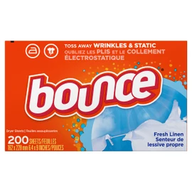 Bounce Dryer Sheets, Fresh Linen Scent, 200 Count