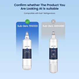 GLACIER FRESH Replacement for 7012333 Ice Maker Water Filter, Compatible With Sub-Zero 7012333 Water Filter, Manitowoc K00374 (1 Pack)