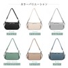 MFFOR Women's Shoulder Bag, Genuine Leather, 2-Way Wallet Pochette, Smartphone