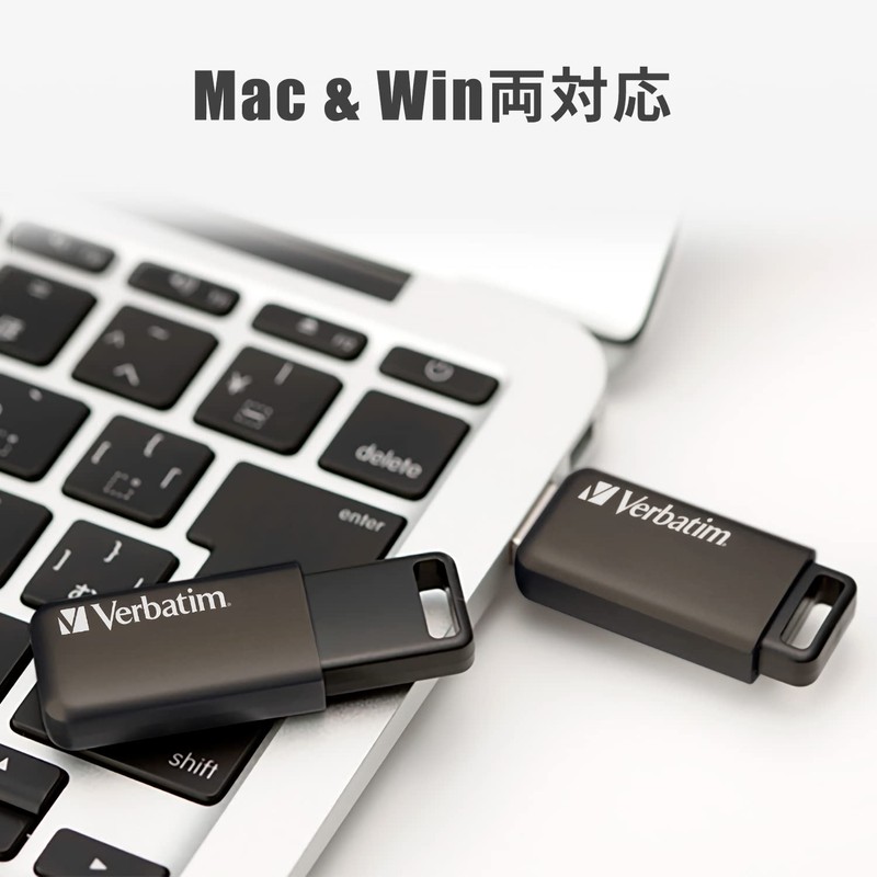 Verbatim Japan USB Memory 128GB USB3.2(Gen1) Slide Type with Strap
