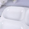 SEIWEI Square Sections Divided Plate 4 Compartments Kitchen Dining Table