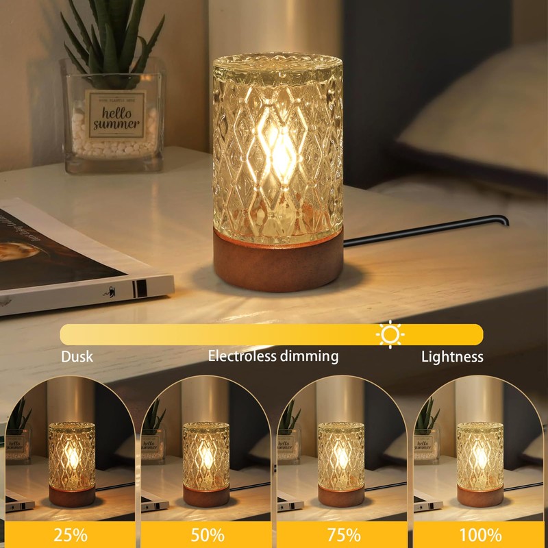 GZWANHANGMY Mini Soft Warm LED Night Light,Dimmable Bedside Lamp Small