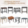 Levoberg Bar Stool Cover Rectangle Waterproof PU Counter Height Barstool