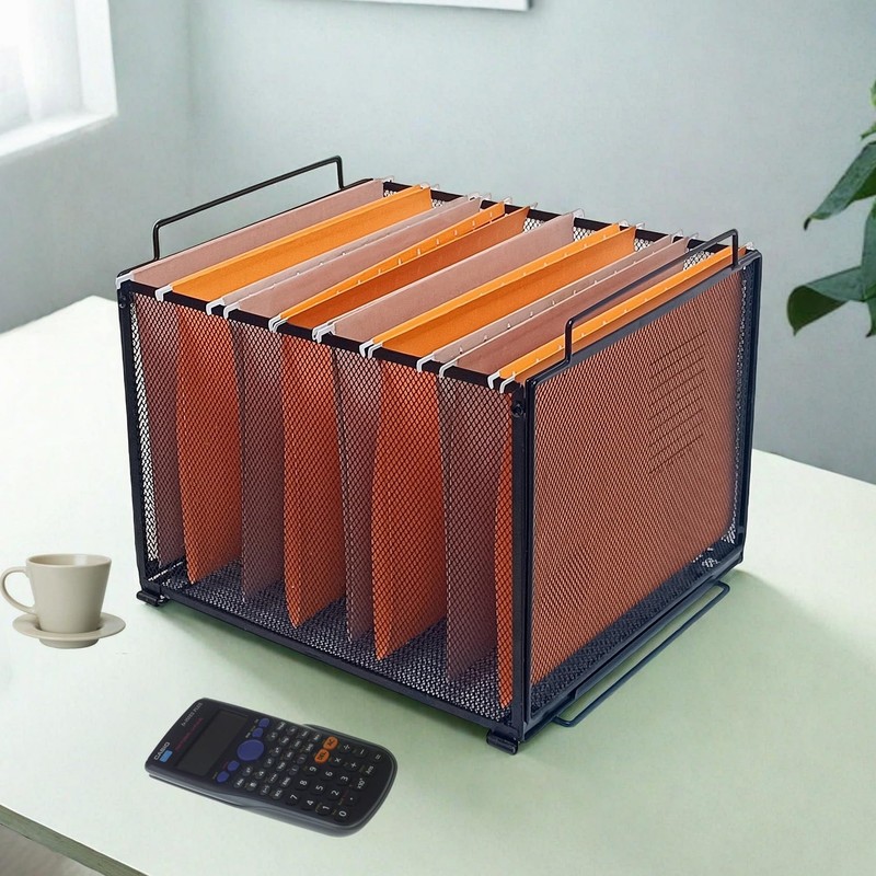 YOYOSEDA 2 Pack Metal Hanging File Organizer & Stackable File