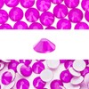 Novani 576 Pieces Flatback Rhinestones Glass Round Gems Neon-Purple Crystals