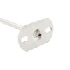 2 Pack Ceiling Mount Bracket, Stainless Steel Wardrobe Pipe Bracket