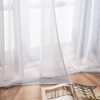 CUTEWIND Curtains with Eyelets, Living Room, Semi-Transparent, Voile Polyester Eyelet