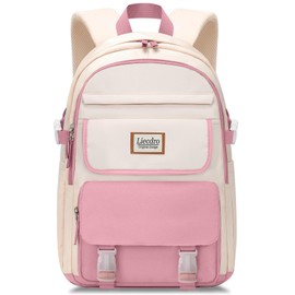 Girls backpacks, Cute backpack for school, 15.6 inch laptop backpack for women, College middle high school students book Bag, Water resistant bookbag for girls, mochilas escolares para niñas, Pink