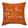 JAERUE Lover Throw Pillow Case Hug This Pillow Until You