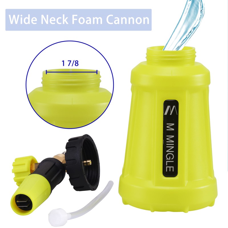 M MINGLE Foam Cannon for Pressure Washer, Car Foam Sprayer