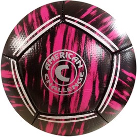 American Challenge Kura Soccer Ball (3, Black/Raspberry)