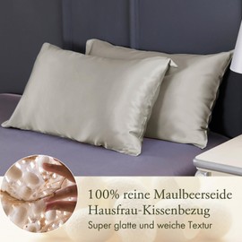 LilySilk Silk Pillowcase, 100% Mulberry Silk Pillow Cover, 1 Piece, 19 Momme, Comes in Reusable Box Packaging, 80x80cm