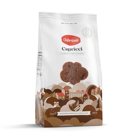 Cabrioni Chocolate Chip Capricci Cookies- Italian Cookie Treat with Rich Cocoa & Dark Chocolate Chips - Handmade Chocolate Cookies from Italy with Crispy Bite- Enjoy Chocolate Chips Anytime- 22.9 Oz