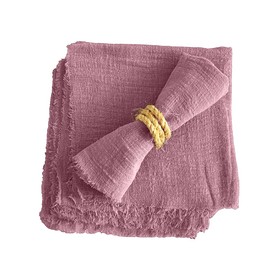 MACAR 8 Pack de servilletas de Tela Individual para Mesa de Lino 100% algodón