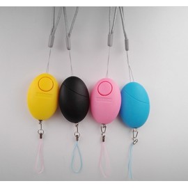 Portable Personal Self-Defense Alarm for Women - Egg-Shaped Electronic Panic Alert 2cm 5ea