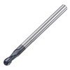 sourcing map Ball Nose End Mill 2mm Tip Radius Solid